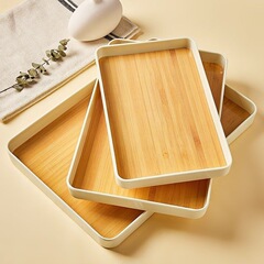 木目パレット家庭用クリエイティブネット赤ins風カップ皿北欧プラスチック皿果物皿セット