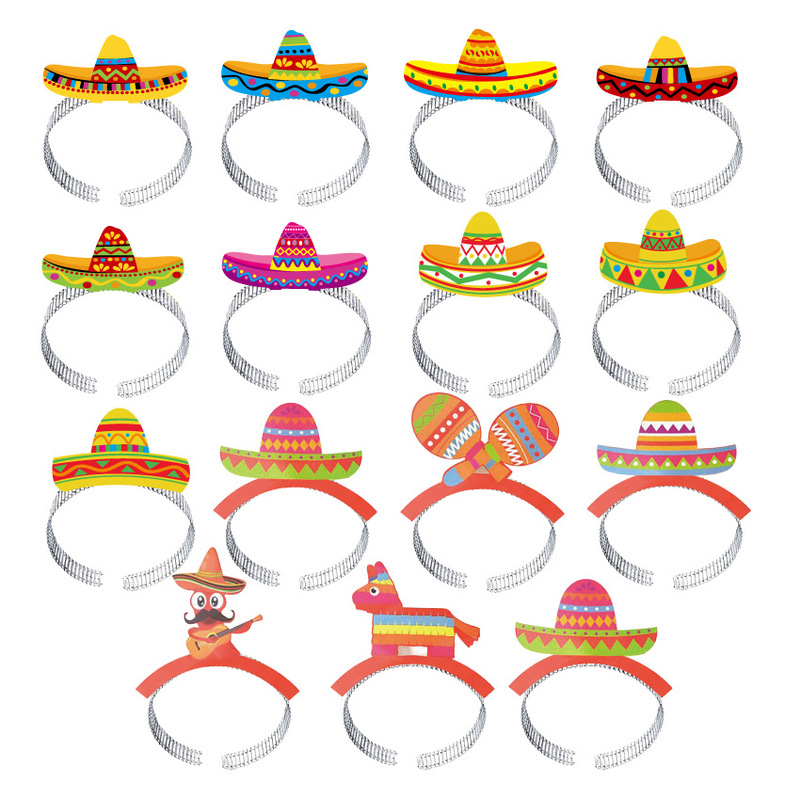 Cross-border New Products Mexico May 5th Party Supplies Hair Band Accessories Holiday Party Dress Up Decorative Headband