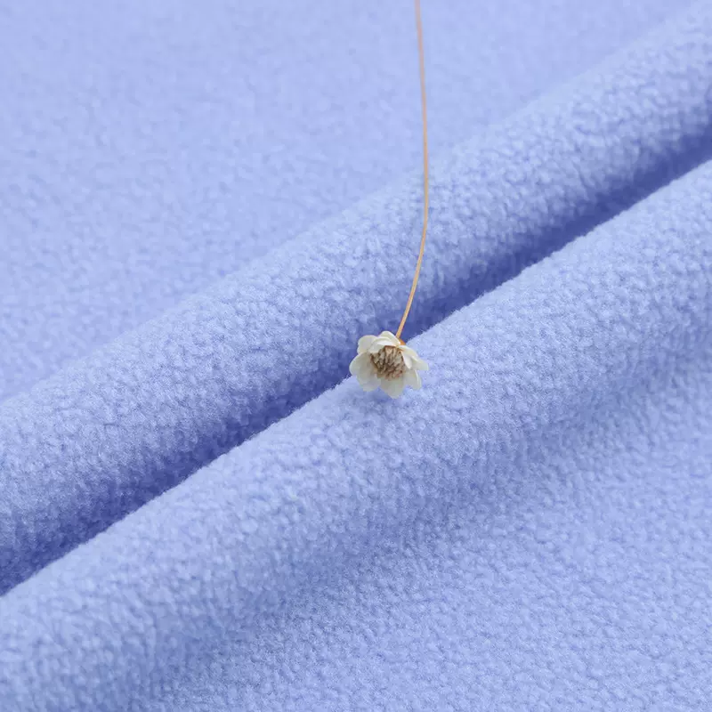 现货双面单摇摇粒绒面料 针织加厚抗起球颗粒绒布玩具冲锋衣布料