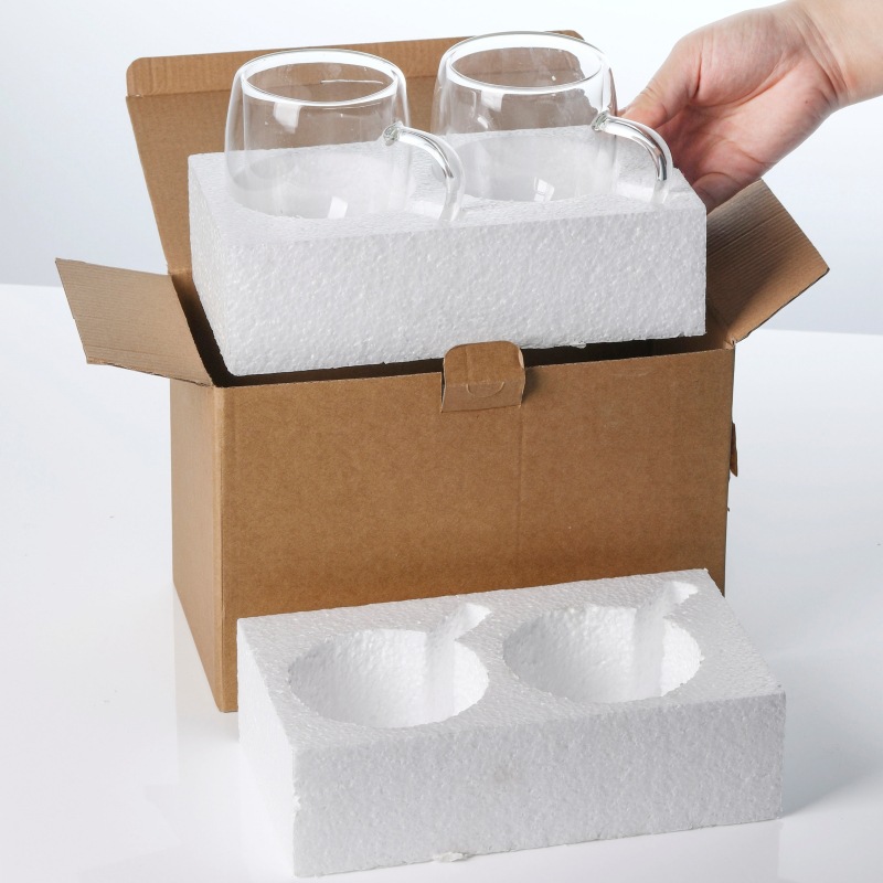 Taza de desayuno de doble vidrio de alta borosilicona con taza de leche taza de jugo taza de café taza de oficina creativa taza de marca