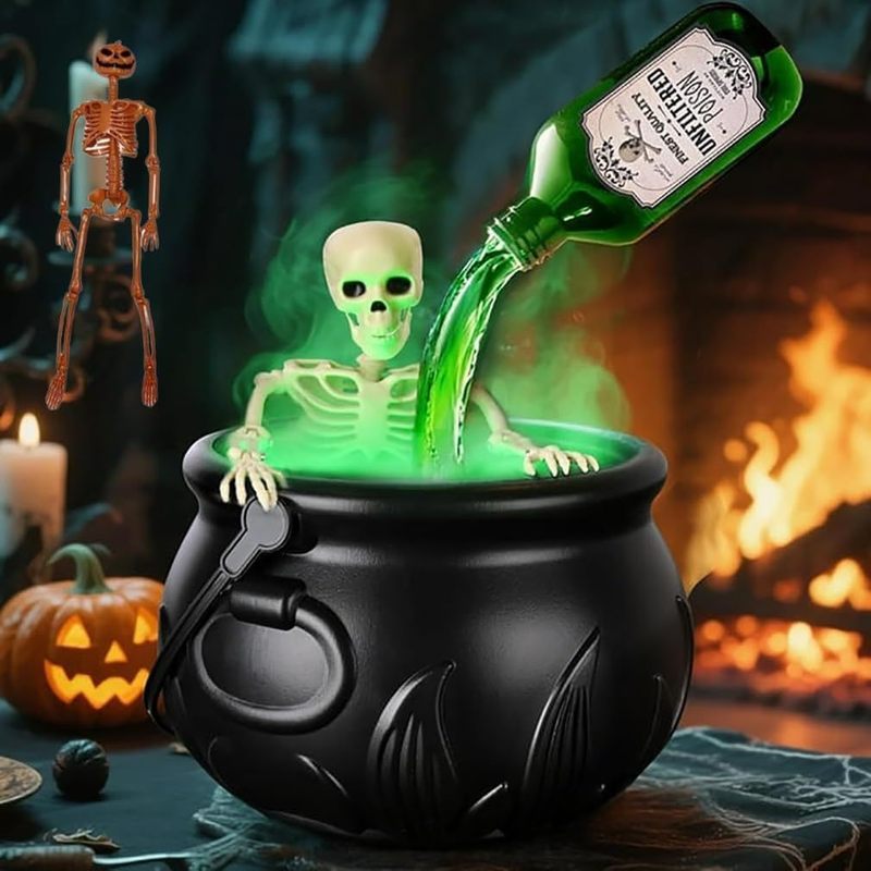 万圣节日礼品火焰巫婆桶Halloween Decorations Indoor|undefined