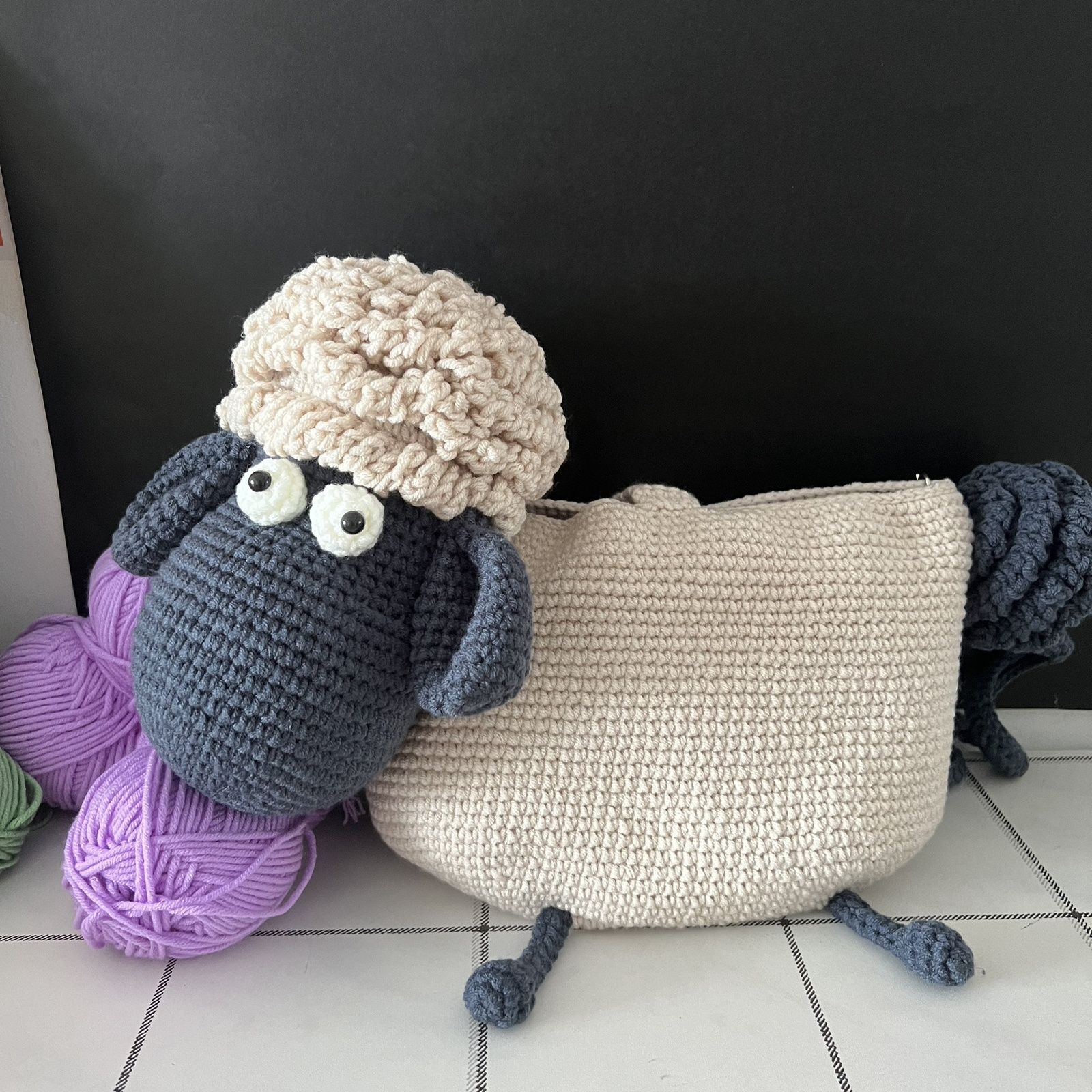 베이지+그레이_소재패키지(소사이즈) 15*20 울 색상차이 정상입니다