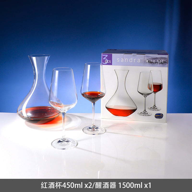Caja de regalo de tazas de cristal de importación checa, tazas de vino caseras, tazas de alto pie, tazas de vino, juegos al por mayor image 9
