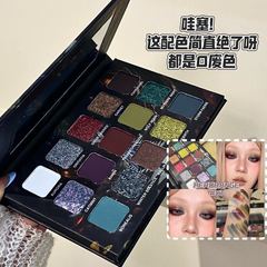 HERORANGE~アンダーグラウンドカラー15色アイシャドウパレットパール光沢ファインマットアースレトロセメントパレットアイシャドウ