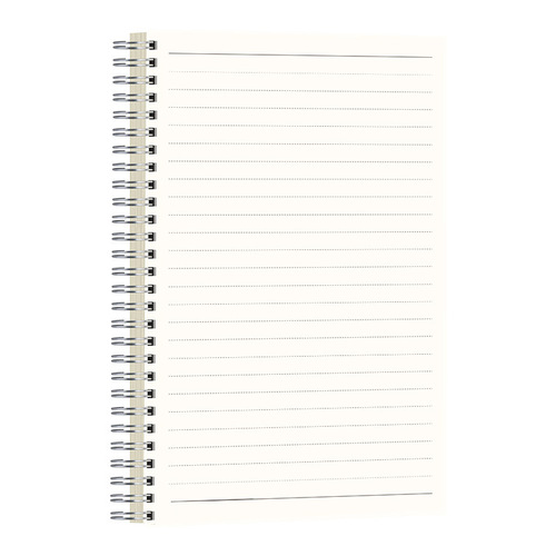 Student notebook transparent PP coil planner B5 lined square grid blank notebook wholesale