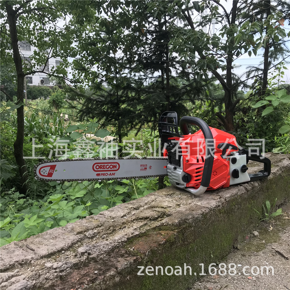 捍绿HL-65四冲程油锯果树修枝锯子21寸汽油动力伐木锯户外砍树机