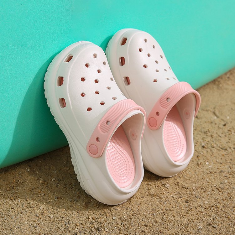 洞洞鞋踩屎感女厚底洞洞鞋跨境爆款光轮洞洞鞋女式跨境