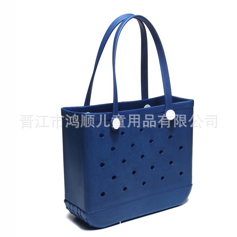 Source Factory Bogg Cross-Border In-Stock Tote Bag Eva Perforated Bag Shoulder Bag Beach Bag Wear-Resistant Waterproof Storage Source Factory Bogg Cross-Border In-Stock Tote Bag Eva Perforated Bag Shoulder Bag Beach Bag Wear-Resistant Waterproof Storage
