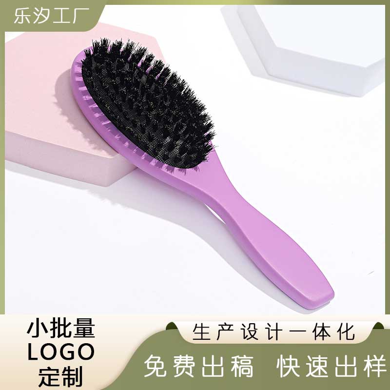 Hombres esmerilado Cerda airbag peine del pelo peine violeta logo patrón Cerda peine cojín de aire airbag peine