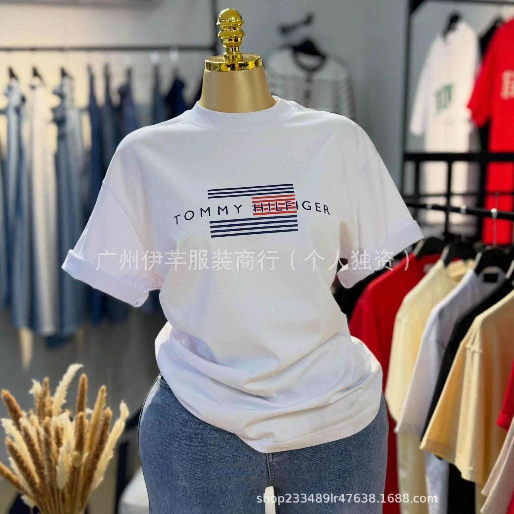 Women's Short-Sleeve T-Shirt Top Women's T-Shirt Tops Wholesale in Stock Wholesale