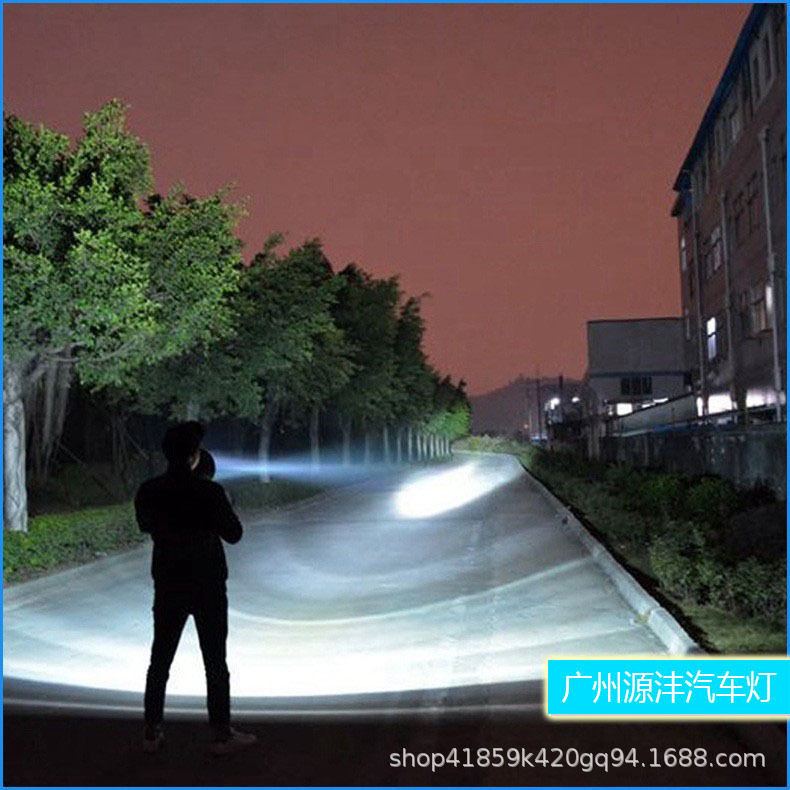 New Led Outdoor Portable Handheld Light 6-Inch 40W High-Brightness Road Maintenance Work Light Night Fishing Searchlight Detection