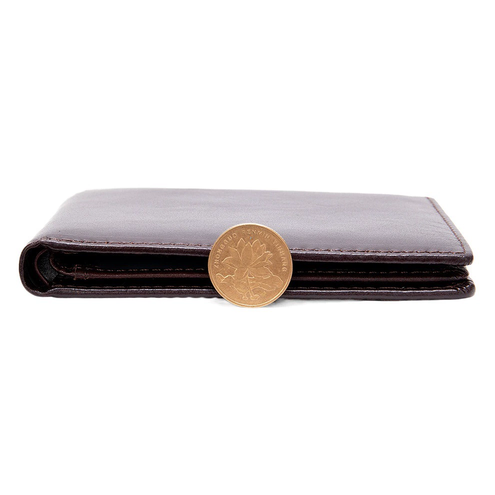 Maronte 2023 новый мужской короткий кошелек-клатч, кошелек с верхним слоем из воловьей кожи, мужской кошелек для монет с двумя складками