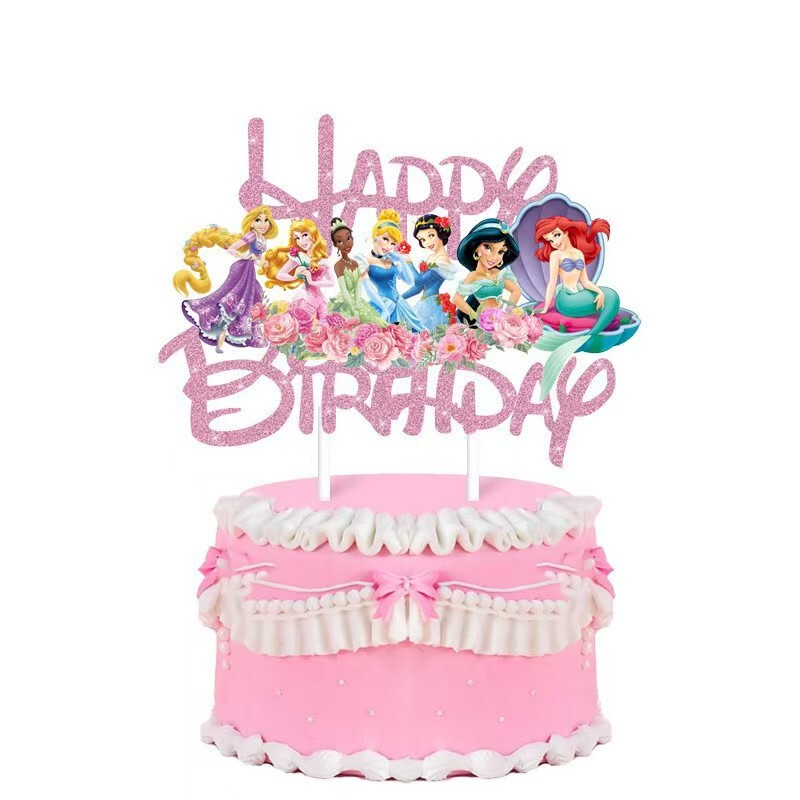 ステッチ ケーキデコレーション リロ＆スティッチ グリッター HAPPY BIRTHDAY フラグとカードの誕生日デコレーション|undefined