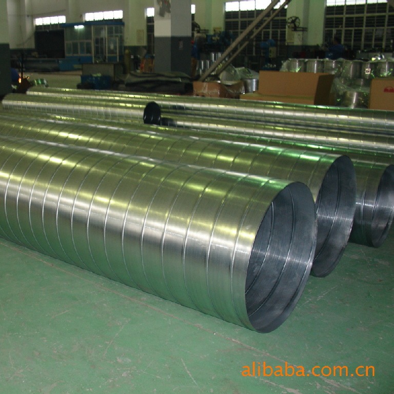 批发焊接风管不锈钢除尘螺旋风管及配件 通风工程设计