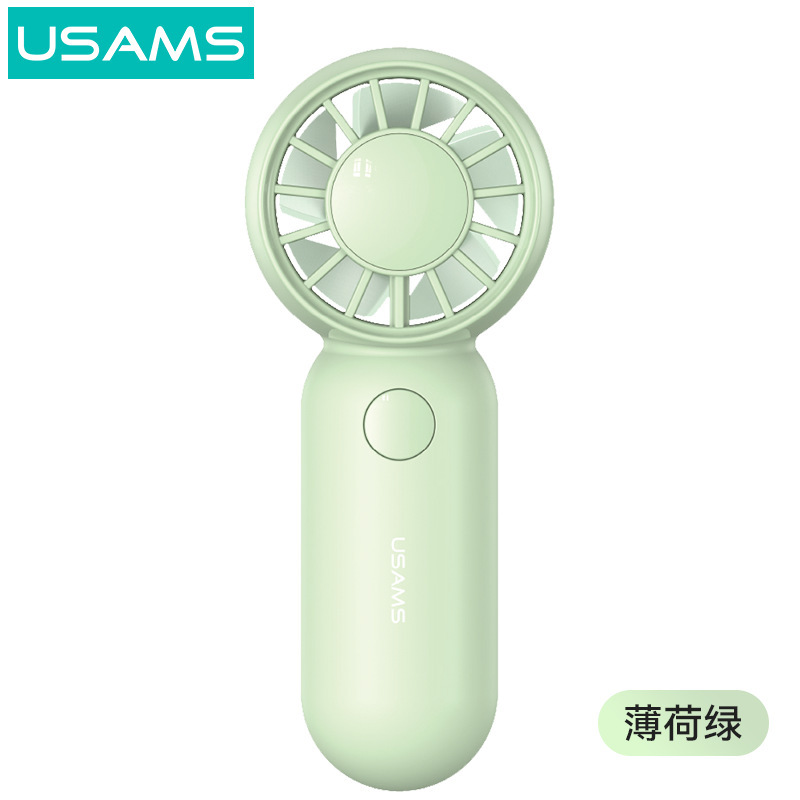 USAMS 超コンパクトポケットミニ小型ファン女子学生ハンドヘルド小型ファンポータブル充電式 USB ファン|undefined