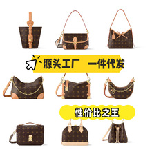 跨境外贸货源欧美时尚女士单肩链条包印花女包一件无H代发驴家包