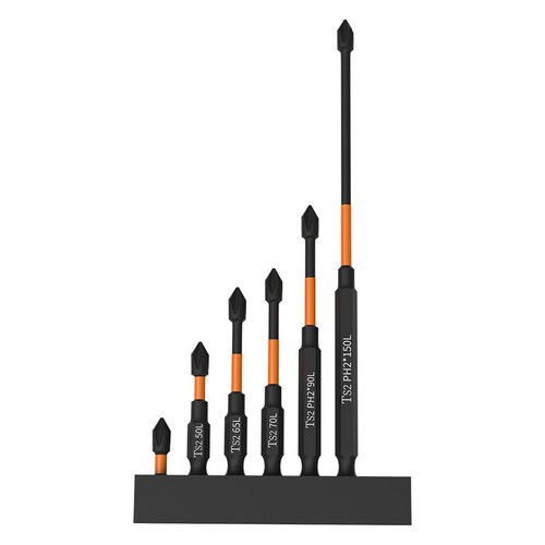 Black Tornado Strong Magnetic Industrial Grade Electric Screwdriver Hand Drill Extended High Hardness Cross Bit Wind Bit Screwdriver