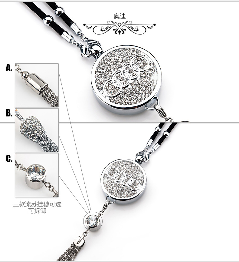 Specially Designed for Foreign Trade, Toyota Car Perfume Pendant with Long-Lasting Light Fragrance Essential Oil Aroma Diffuser Pendant with Inlaid Decorations