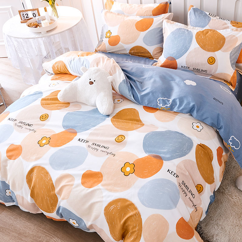 Cute de dibujos animados para niños funda de edredón de algodón de una sola pieza 90x120x150x200x230 funda de edredón de algodón dormitorio individual