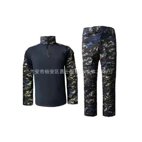 Traje Táctico de Camuflaje de Mezcla de Algodón, Transpirable y Resistente al Desgaste, para Entrenamiento