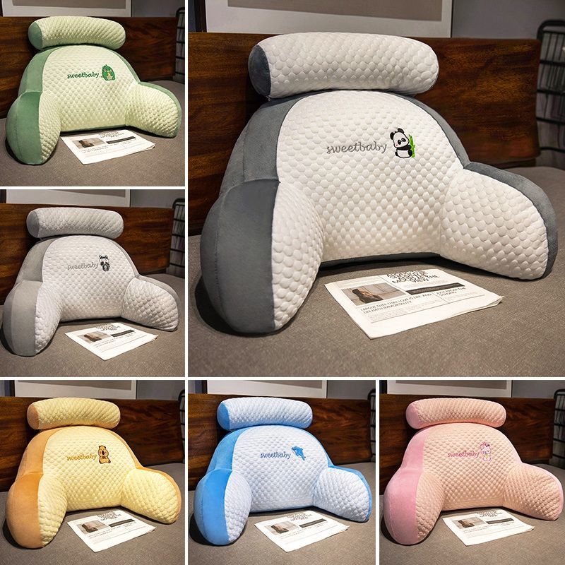 ♔ 2024 New Model Detachable and Washable Lumbar Cushion, Extra Large Four-Season Bed Headrest Cushion, Lazy Sofa Pillow for Pregnant Women