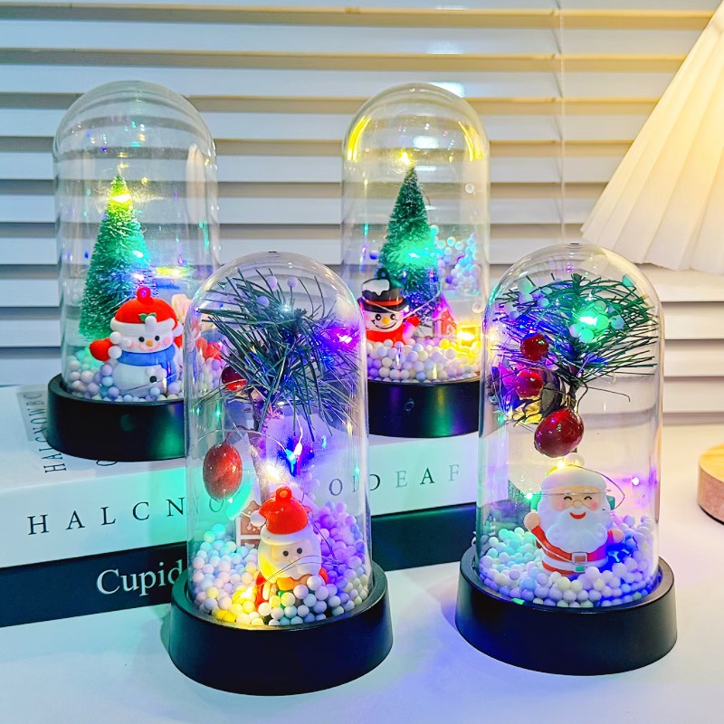 Luz de noche de Navidad en línea Papá Noel muñeca de nieve decoración de atmósfera de luz regalos de Navidad acompañantes regalos al por mayor