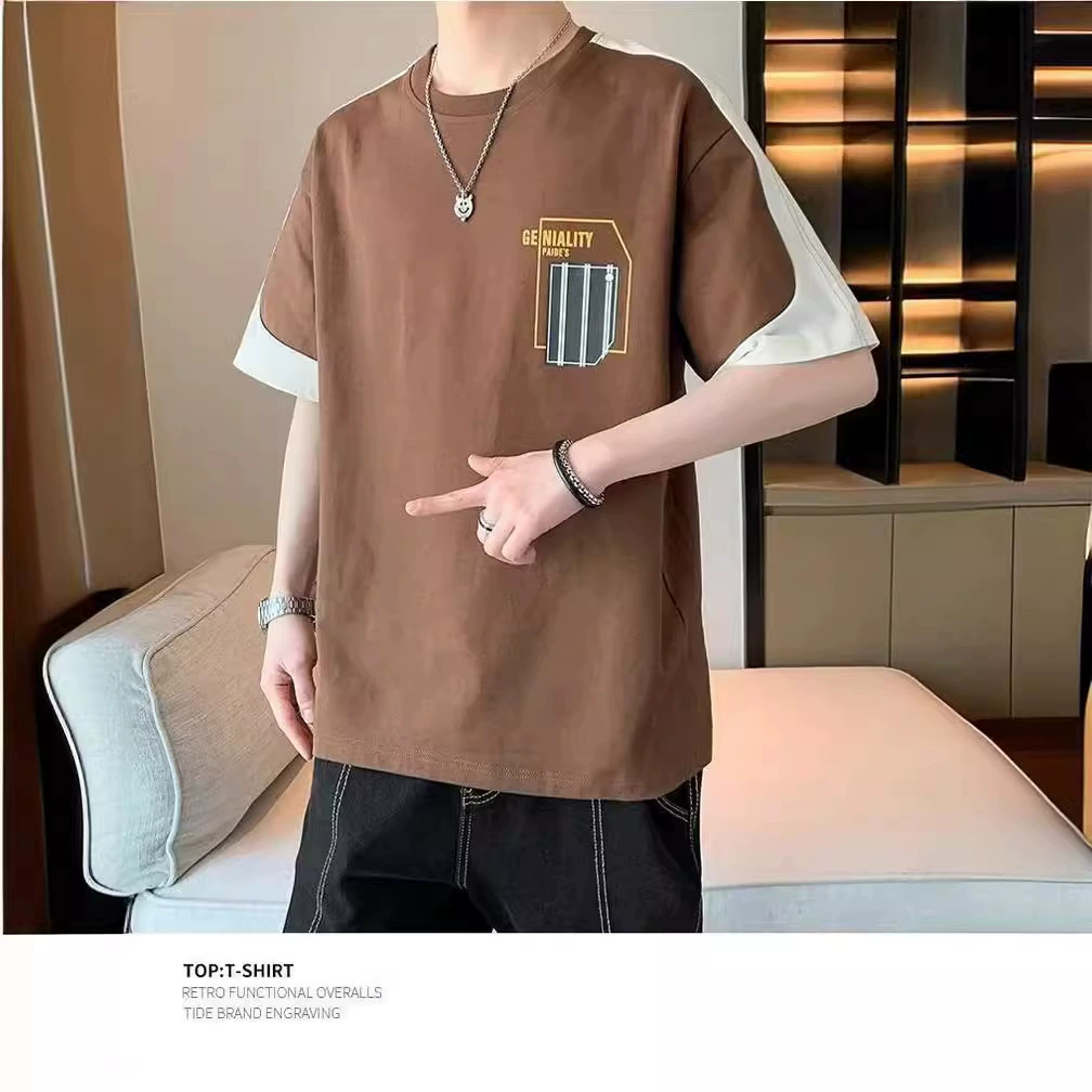 Summer universal breathable short sleeve T-shirt for leisure, loose fit
