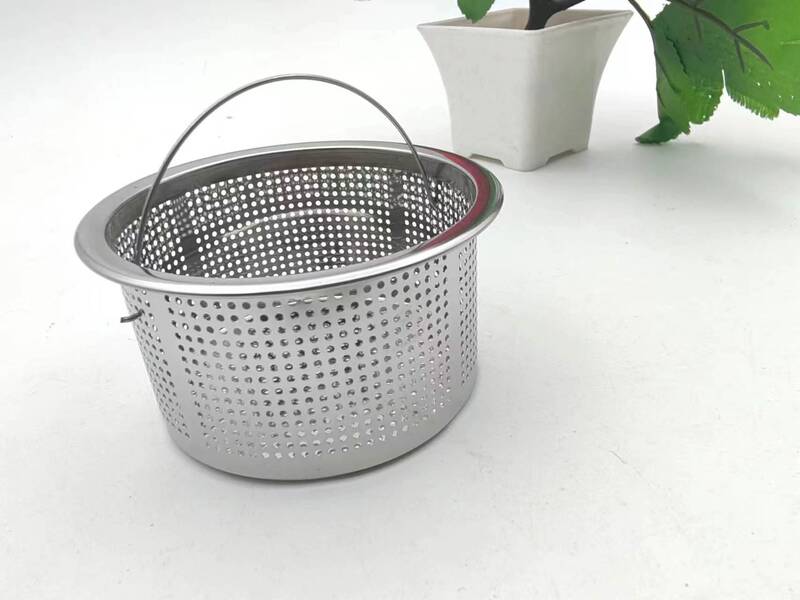 304 Stainless Steel Basket Washbasin Filter Net Floor Drain Filter Net Filter Funnel Leakage Net Impurities and Garbage