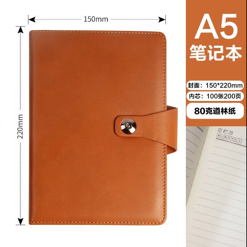 Juego de caja de regalo de cuaderno de negocios simple Juego de cuenta manual de logotipo imprimible personalizado A5 Bloc de notas