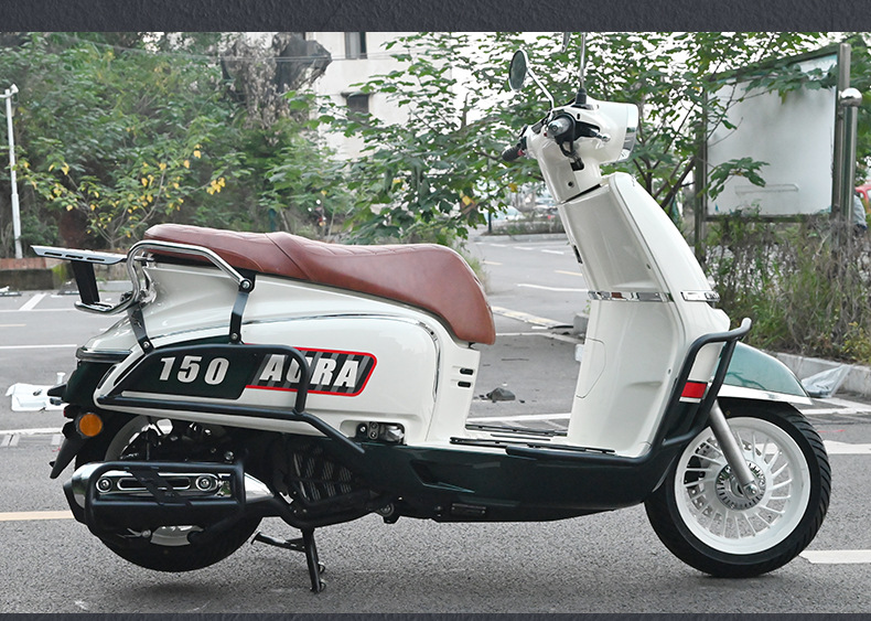 Suitable for Chunfeng Aura150 Front and Rear Exhaust Bumpers, Full Surround Guard Bars, Folding Backrest, Anti-Fall Modification