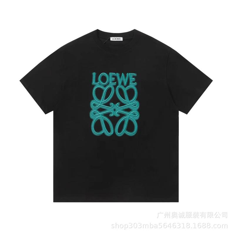 クロスボーダー 25ss Luojia 刺繍ロゴ クラシック ファッション ルーズ コットン Tシャツ カジュアル 半袖 男女兼用 カップル用|undefined
