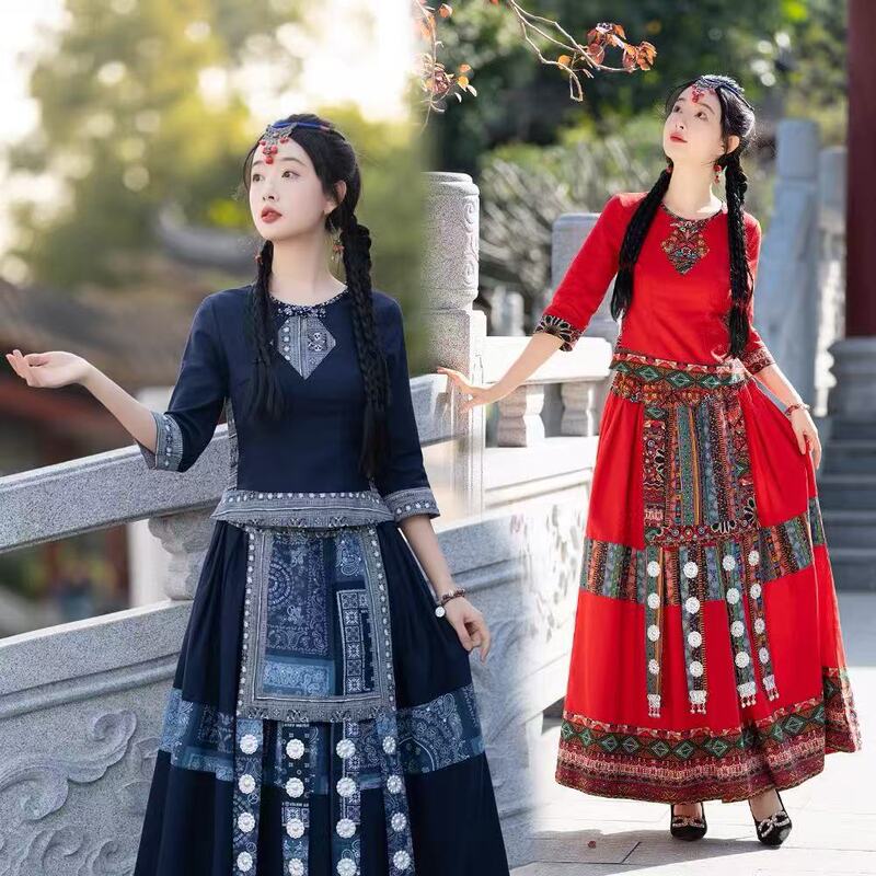 2025 Spring and Summer New Chinese Style Cotton and Linen Women's Two-Piece Retro Ethnic Style Tops Slimming Zen Print 2025 Spring and Summer New Chinese Style Cotton and Linen Women's Two-Piece Retro Ethnic Style Tops Slimming Zen Print