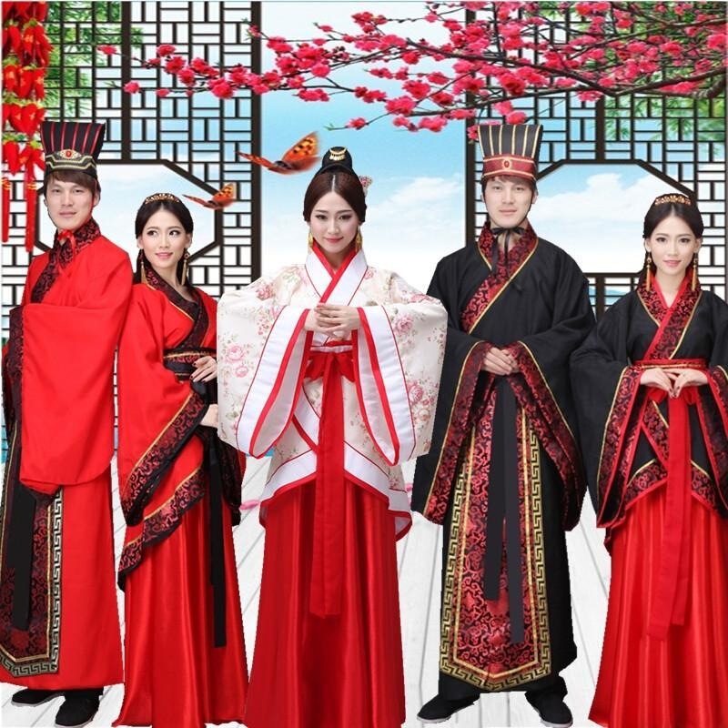 Traditional Chinese Hanfu Couple Wedding Attire, Modernized Quju and Ruqun Styles for Men and Women, Ceremonial Han-Style Wedding Clothing, Wedding Toast Attire