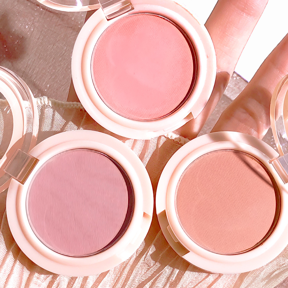 Yuanmo Radiant Single-Color Blush Matte Natural Color Nude Powder Pure Desire Korean Tender Girl Rouge Blush Palette