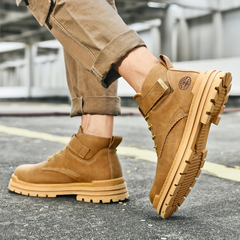 Die neuen Freizeit-Arbeitsschuhe von Zhongbang können nicht in faule große gelbe Stiefel getreten werden_voghion.com