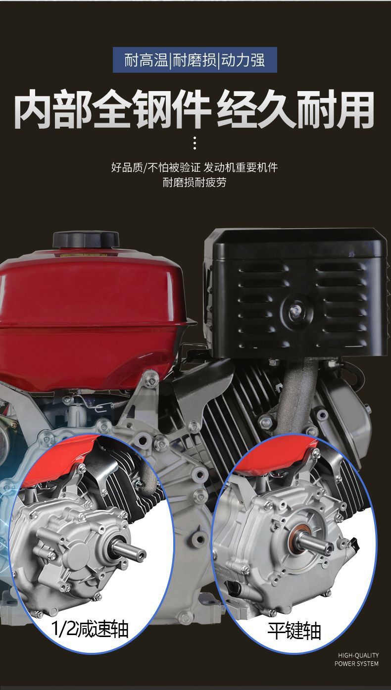 Chongqing engine 188F190F192F deceleration reversal gasoline engine road cutting sand pumping machine puffer cutting