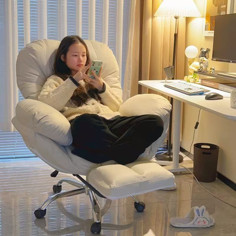 懒人沙发电脑椅舒服久坐家用公主椅卧室女生电竞椅书桌椅子直播椅|undefined