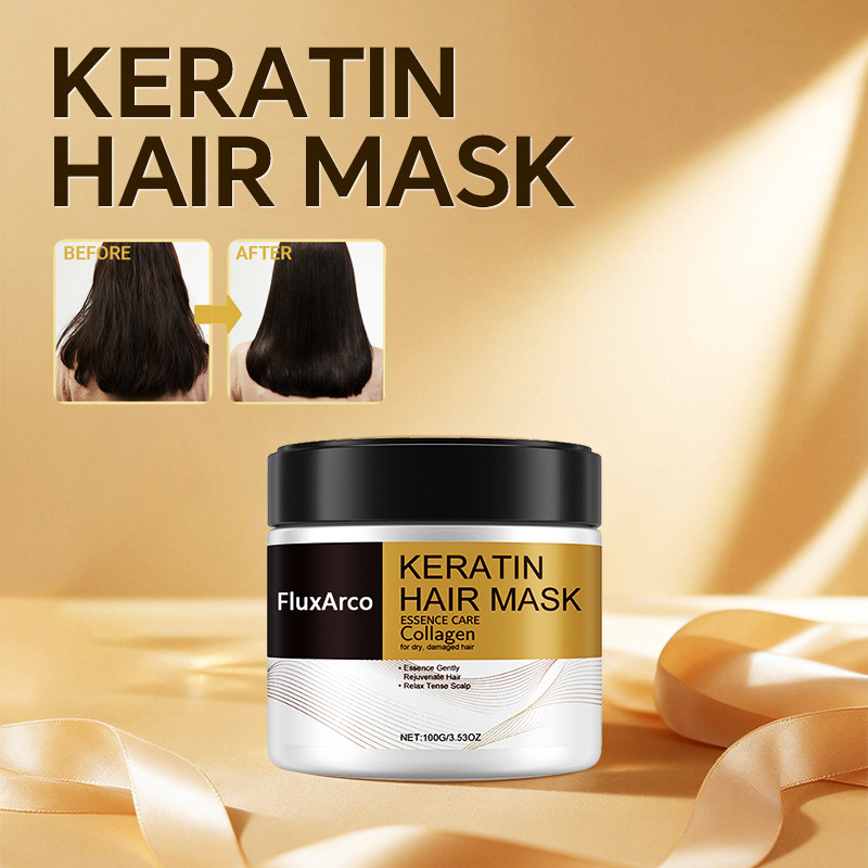 Máscara humectante de venta en caliente transfronteriza, máscara de cuidado de cabello suave, máscara de cuidado de cabello suave.
