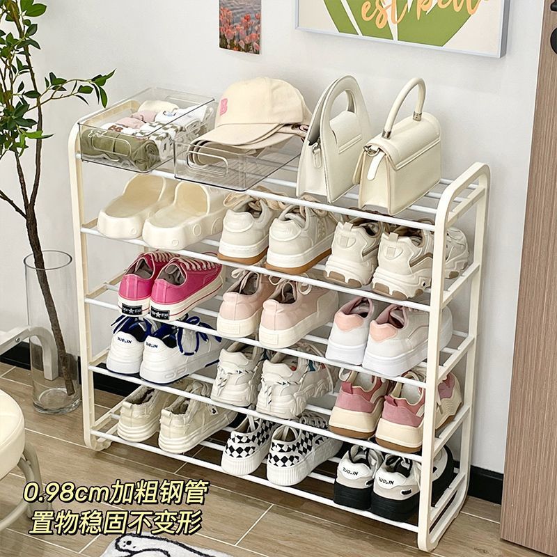 Zapatero simple puerta del hogar estante de almacenamiento de zapatos dormitorio habitación de alquiler estante de zapatos de varios pisos dormitorio dormitorio gabinete de zapatos