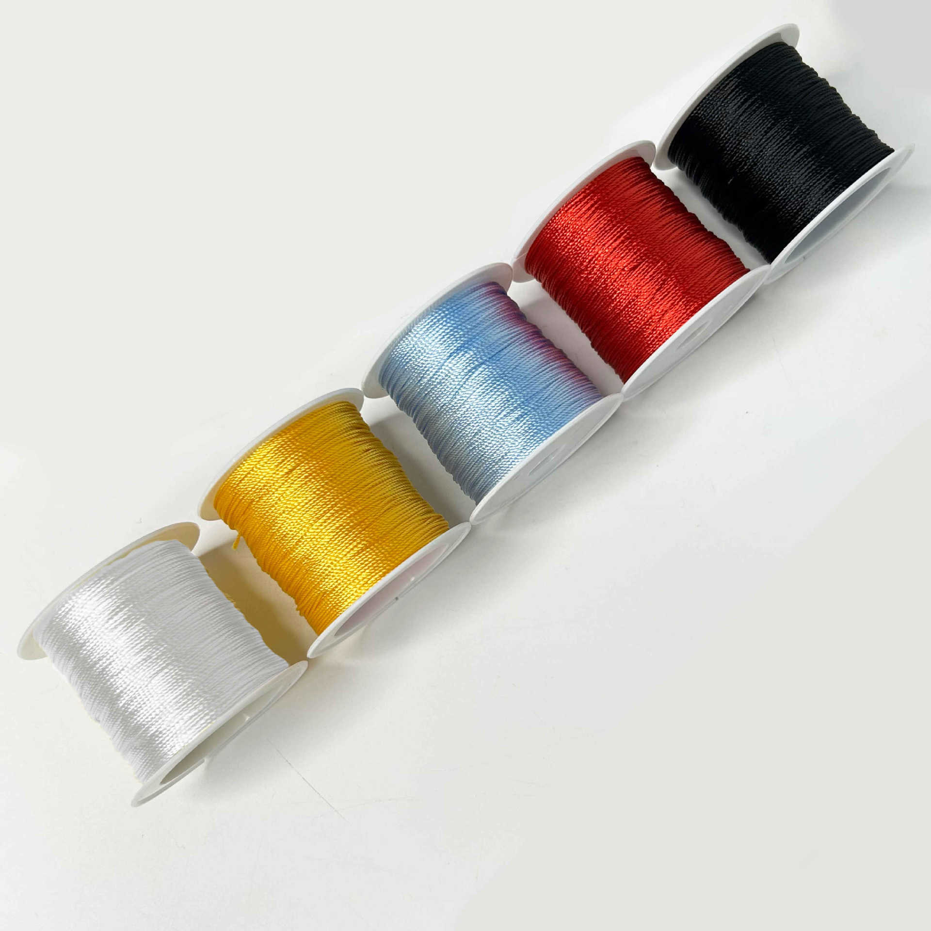 12 hilos de alambre trenzado hilo rojo hilo de color Morandi cuerda trenzada collar cuerda cuerda trenzada a mano material de bricolaje