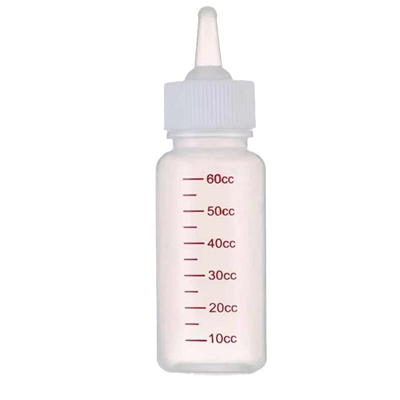 ペット用哺乳瓶4点セット 犬用哺乳瓶 猫用小型乳首 シリコン製 60ml用品 卸売 シリコン素材|undefined