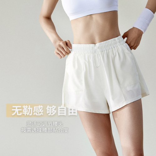 Women's summer sports shorts, anti-exposure, fitness three-quarter pants, running, quick-drying, cycling pants, professional training outerwear, yoga wear