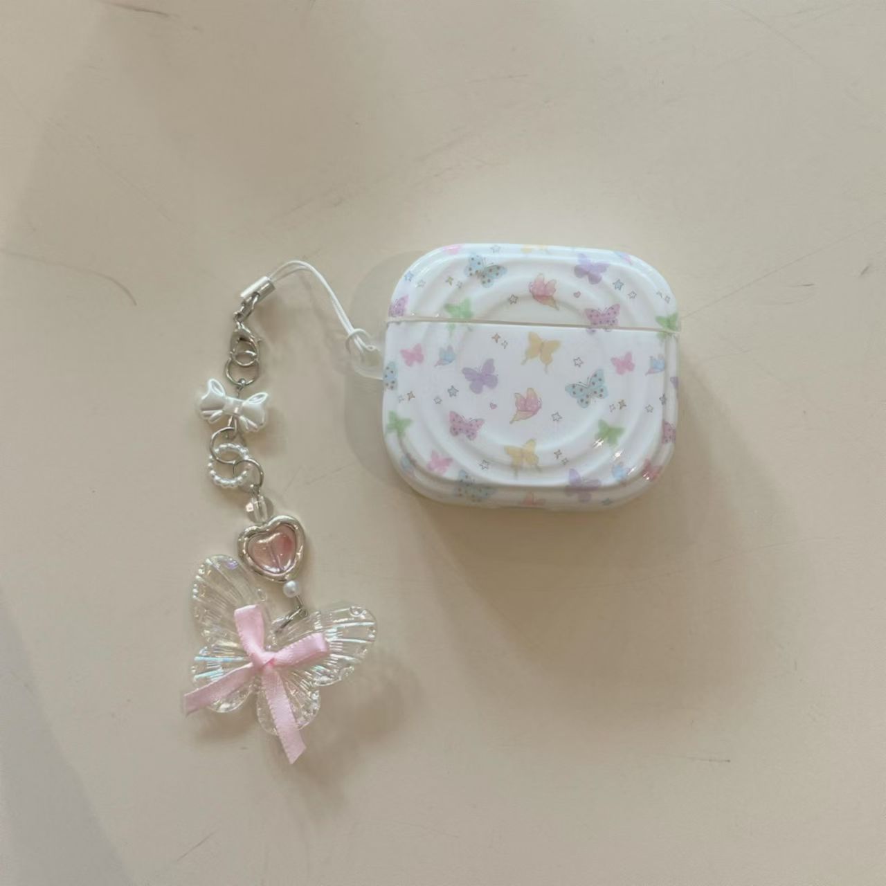 Cartoon Color Butterfly para Airpods 4 cubierta para Apple Bluetooth auriculares pro3 cubierta de auriculares