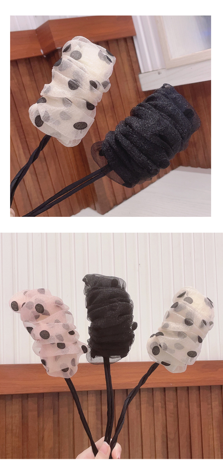 Fashion Polka Dots Net Yarn Braided Hair Accessories Wholesale display picture 2