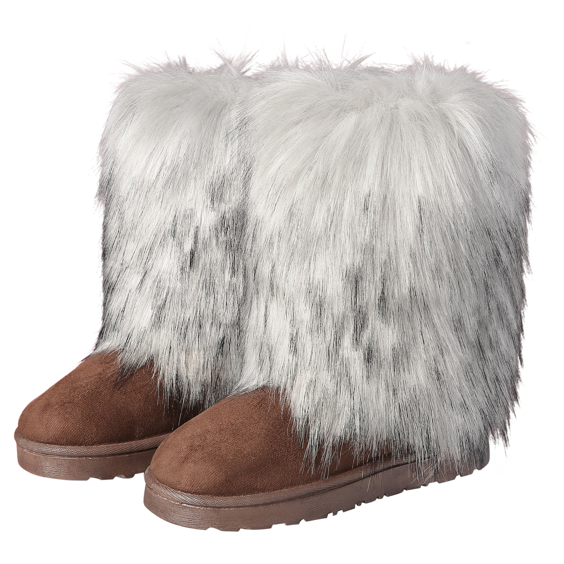 Europa y América transfronteriza nuevas botas largas de piel de las mujeres de invierno y2g caliente chica de moda de suela gruesa botas de media pierna de piel sintética botas de nieve