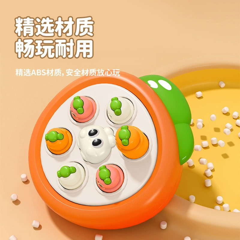 Small cute interactive smart toy anti-stress "Gopher" for early age, early education, for children and parents
