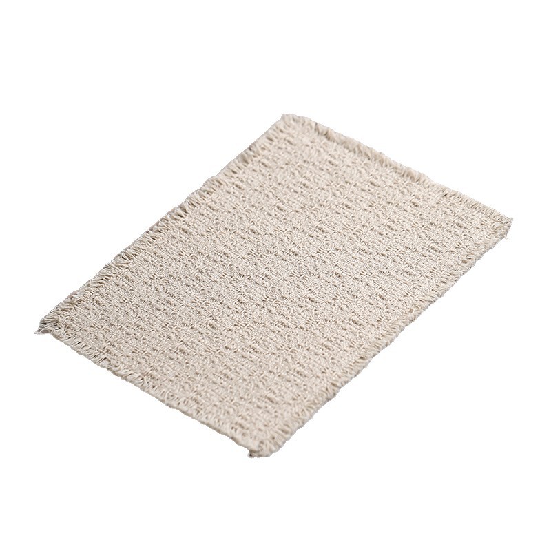 Mesa de té tela aislante de calor impermeable mesa de burbuja seca Zen de alta gama ligera y lujosa simple almohadilla de té doble cara