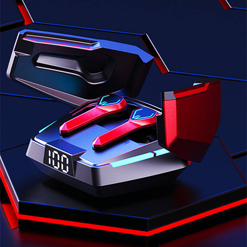 Nuevo modelo privado JX10 auricular Bluetooth en la oreja e-deportes juego de moda pollo juego móvil TWS auricular Bluetooth transfronterizo