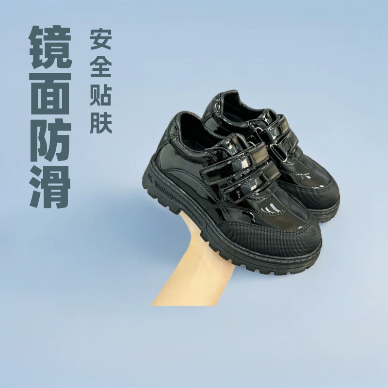 Школьная обувь 2025 новые зеркальные липучки для детей повседневные классические кроссовки schoolshoes