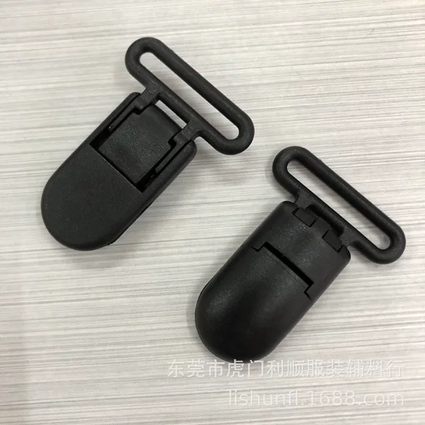 Manufacturer Supply 25mm Plastic Pacifier Clip Saliva Towel 1inch Clip Buckle Plastic Crocodile Clip Buckle Plastic Duckbill Clip